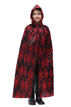 MANTELLO CAPPUCCIO DIAVOLO ROSSO BAMBINO